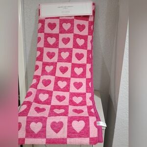 Cupcakes Cashmere Valentine's Table Runner Hearts 14×72" NEW